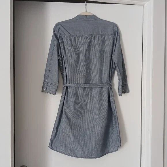 Calvin Klein Stripe Shirt Dress - Picture 2 of 4